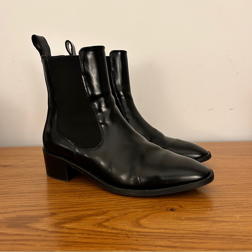 Aquatalia Black Leather Boots